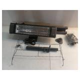 Heat Storm Tradesman 1500-Watt Electric Indoor/Outdoor Quartz Infrared Portable Space Heater w/Tripod Wall and Ceiling Mount, Black - Retail: $159