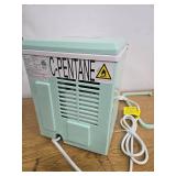 DUMOS Ice Makers Countertop with Handle Ice, Compact Size Portable for Home, Kitchen, RV, Camping, Modern Green (See Details) - Retail: $49