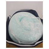 Serta ThermaGel Cooling, Pressure-Relieving Memory Foam Mattress Topper, 3 Inch, Queen,Blue - Retail: $94