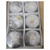 Graham Field Glass Sundry Jars with Cover Set of 6 - Retail: $59