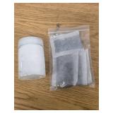 VEVOR 1.1Gal Water Distiller, 0.3Gal/H, Distilled Water Maker Machine 750W 0-99H Timing Set Temp Display, 304 Stainless Steel Countertop Distiller Plastic Carafe Cleaning Powder 3 Carbon Packs, White 