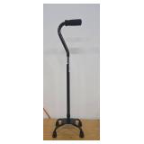 Medline Aluminum Quad Cane with Small Base for Balance, Knee Injuries, Leg Surgery Recovery & Mobility, Portable, Lightweight Walking Aid for Seniors & Adults