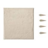 VEVOR Garden Stepping Stones, 8Pcs 15.5 x 15.5 in, Decorative Stepping Stones with Stakes, Weather-Resistant Plastic Pathway Pavers, Smooth Surface, Outdoor Walkway for Lawn Patio Landscape, Beige - R