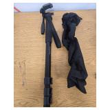 Monopod - heyday: Black 3-Way Panhead, Quick Release Plate