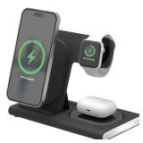 Just Wireless 3-in-1 Portable Wireless Charger - Black: USB-C with 15W Output - Retail: $50