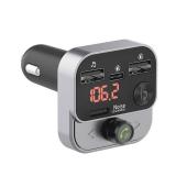 Just Wireless FM Transmitter with USB-C and USB-A Charging Port - Black