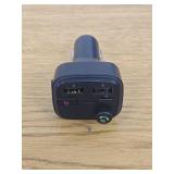 Just Wireless FM Transmitter with USB-C and USB-A Charging Port - Black