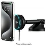 iOttie Velox Mini Qi2 Wireless Dash & Windshield Car Phone Mount - Black: USB-C Car Accessories