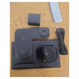 Just Wireless 3-in-1 Portable Wireless Charger - Black: USB-C with 15W Output