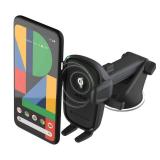iOttie Easy One Touch Wireless 2 Car & Desk Mount with 10W Qi Wireless Charging Mount - Black: Micro USB Cable, Car Adapter