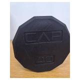 CAP SDR6BIS-040 40 Lb 12 Sided Black Coated Dumbbell - Retail: $60