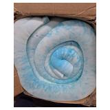 BestQi Innovation 3-Inch Queen Memory Foam Mattress Topper, Blue - Retail: $50