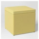 Single Storage Dorm Ottoman Yellow - Room Essentials Fully Assembled