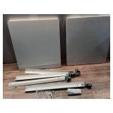 Metal Accent Rolling End Table Chalk White - Room Essentials - Retail: $65