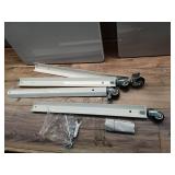 Metal Accent Rolling End Table Chalk White - Room Essentials - Retail: $65