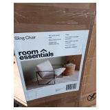 Metal Framed Sling Chair Off White - Room Essentials - Retail: $100