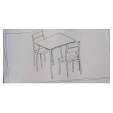 1+2 Dinner Table Set (Black) Garve  - Retail: $157