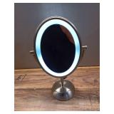 Conair Double-Sided LED Lighted 1x/7x Magnification Vanity Mirror Satin Nickel