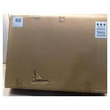 24" x 36" Infinity Mantle Wall Mirror Black - Threshold: Rust-Resistant, Rounded Top, Wall Mount - Retail: $90