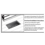 Decor Grates PL412-WH Lattice Floor Register, 4x12 Inches, White