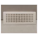 Decor Grates PL412-WH Lattice Floor Register, 4x12 Inches, White