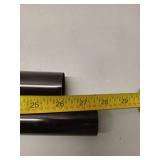 InStyleDesign 1.5 Premium Heavy Duty Adjustable Closet Rod and Socket Set - 28 to 48 inches - Black