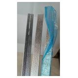 APPEARS NEW - 96 x 1" Hammered Steel Trim/Gap Cover, Lot of 3