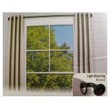 (Rods Only) Bronn 66 in. - 120 in. Adjustable Single Curtain Rod 3/4 in. Diameter in Matte Black