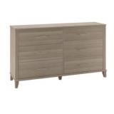 (ONLY Box 1 of 2) Bush Furniture Somerset Ash Gray 6-Drawer Standard Dresser