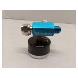 LE LEMATEC Air Compressor Regulator & Flow Control Valve with Pressure Gauge - for Pneumatic Tools, Spray Painting, Tire Inflation, 1/4 NPT, 0-150 PSI