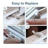 Window Handle Crank Replace H 3966 & H 4106, 3/8 Spline Crank Window Handle, Casement Window Crank Handle of Smooth 360-Degree Operation, White Color