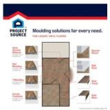 APPEARS NEW - Project Source Verona 1/4-in T x 2-in W x 78.7-in L Prefinished Vinyl Multi-purpose Floor Moulding Trim