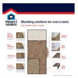 FACTORY SEALED - Project Source Daisy 1/4-in T x 2-in W x 78.7-in L Prefinished Vinyl Multi-purpose Floor Moulding Trim, 2 Pieces