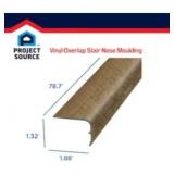 Project Source Daisy 9/16-in T x 1-7/8-in W x 78.7-in L Painted Vinyl Stair Nosing Floor Moulding Trim