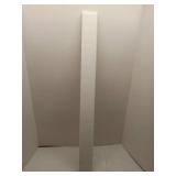 Quartz/Solid Surface Like Material With Beveled Edges Backsplash, 34 1/4L x 3 1/8" W x 3/4" Thick