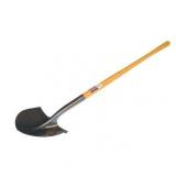 APPEARS NEW - Seymour Midwest Round Point Shovel  16 ga 42 in L Wood Handle 49830GRA