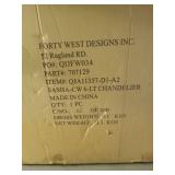 APPEARS NEW - Forty West Designs: Sasha 6-Lt Chandelier  - Retail: $335