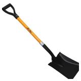 APPEARS NEW - Ashman Heavy Duty Square Head Shovel or Transfer Shovel - 41 inches Long Handle â Orange Metal Shovel (1 Pack).