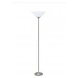 Modern Brushed Nickel Torchiere Floor Lamp (71 Height)