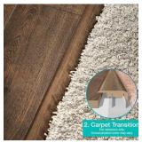 APPEARS NEW - Vinyl Flooring 4 in 1 Molding Kit, Performance Accessories .31 in. T x 2 in. W x 78.7 in. L Vinyl (Butter Rum)