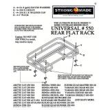 FACTORY SEALED - Universal Rear Flat Rack For ATVs - STRONG MADE. Model 550.  - Retail: $212
