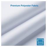 FACTORY SEALED - Amazon White Shower Liner Cloth Waterproof, White Shower Curtain Liner Fabric with Weighted Stones, Washable Shower Curtain and Liner 2-in-1, 120G Heavy Duty, 12 Grommet Holes, 72 x 7