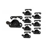 APPEARS NEW - Steel Window Sash Lock, CTC 2, Matte Black, 8 Pack, Made in Taiwan