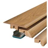 APPEARS NEW - Laminate 4-in-1 Molding Kit 0.75 in. T x 2.37 in. W x 78.7 in. L (Golden)