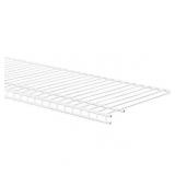 APPEARS NEW - ClosetMaid SuperSlide 96 in. W x 12 in. D White Ventilated Wire Shelf