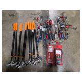 Bundle of Tools Including Magnetic Pick Ups, Screwdrivers, and Craftsman Code Reader