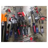 Bundle of Tools Including Magnetic Pick Ups, Screwdrivers, and Craftsman Code Reader