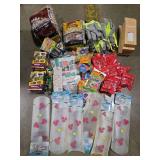 Bulk Lot of Outdoor Supplies Including Bug Repellent, Wood Chips, Gloves, and More!