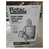 Flotec Professional Series 1/3 HP 4,080 gph Cast Iron Submersible Sewage Pump Model E3375TLT