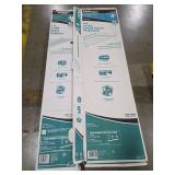 Metalux 4ft Wraparound Fluorescent Light Fixtures - Set of 3